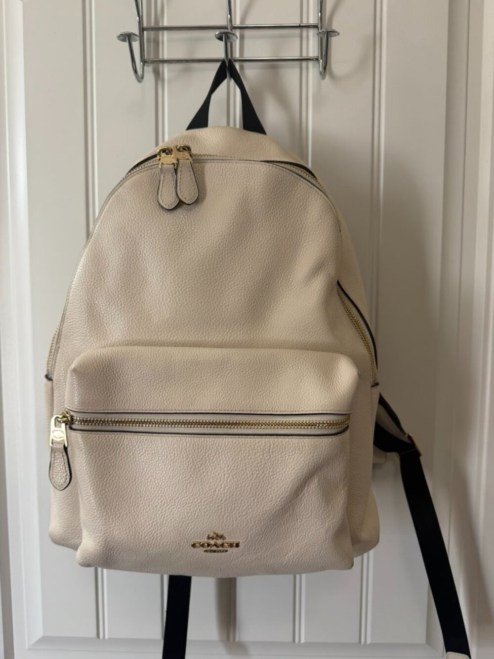 Coach Charlie Large Pebble Leather Backpack F38288